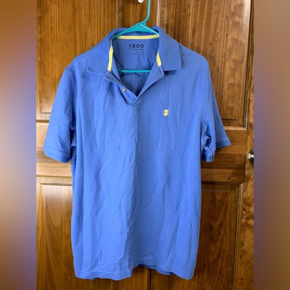 Mens Izod the Advantage Polo shirts size Large blue and black Bundle Lot of 2 - Picture 3 of 7